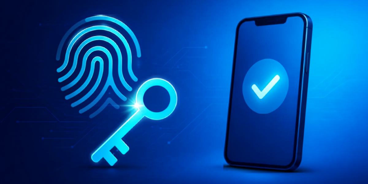 Passkey authentication replacing passwords for business account security