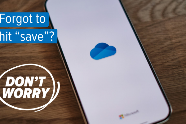 Forgot to hit save? Don't worry