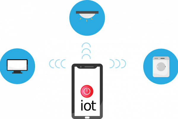 Free internet of things iot network vector