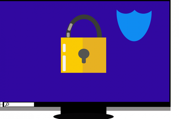 Free secure computer protect computer vector