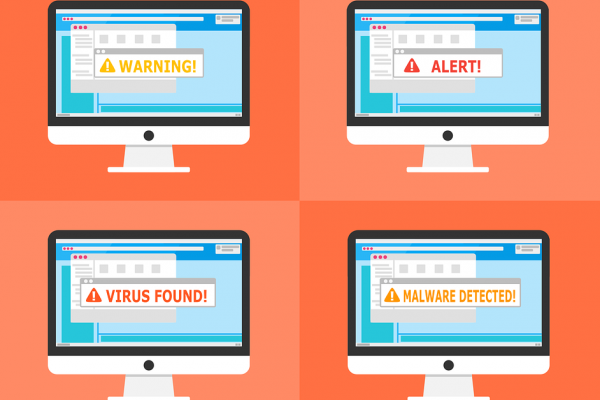 Free warning alert detected vector