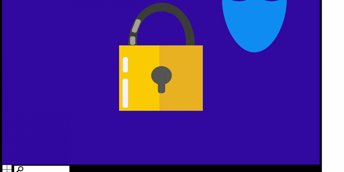 Free secure computer protect computer vector